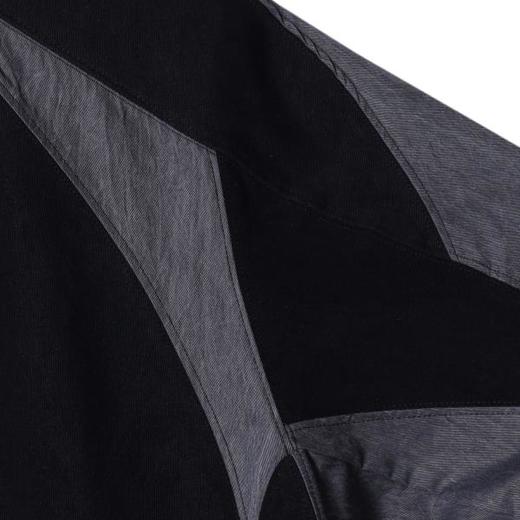 3056SDSA男士秋冬新款痞帅男装韩版复古拼接圆领卫衣百搭宽松套头上衣 商品图3