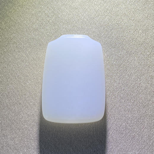 和田玉（白玉）俄料挂件--无事牌27*36mm 商品图0