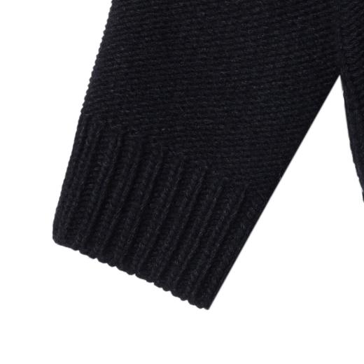 257118SDSA秋冬新款痞帅男装老钱风解构拉链圆领针织衫百搭慵懒开衫毛衣 商品图3