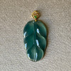 18K黄金翡翠菩提叶坠/17*29mm 商品缩略图0