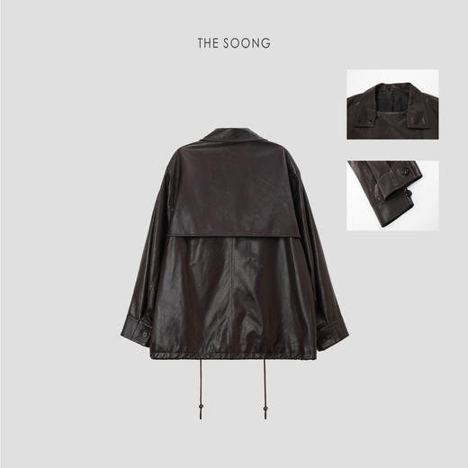 THESOONG/秋冬新品西班牙进口绵羊皮羊皮革真皮外套HWPY7795 商品图7