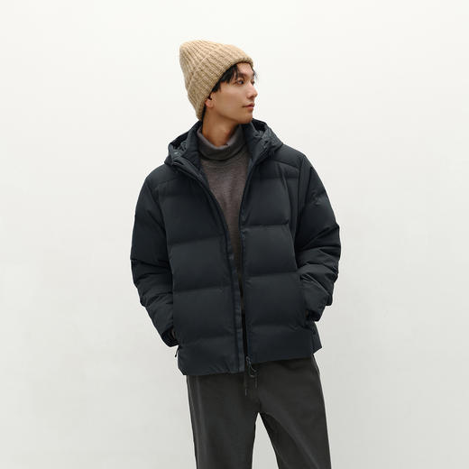 【爆品主推】森马羽绒服男无缝压胶连帽外套防泼水户外上衣轻薄款冬装简约休闲 商品图2