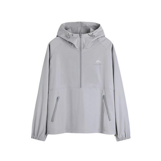 HIM漢崇 拉链半开襟夹克男轻薄休闲宽松连帽运动外套 2025秋季 商品图4