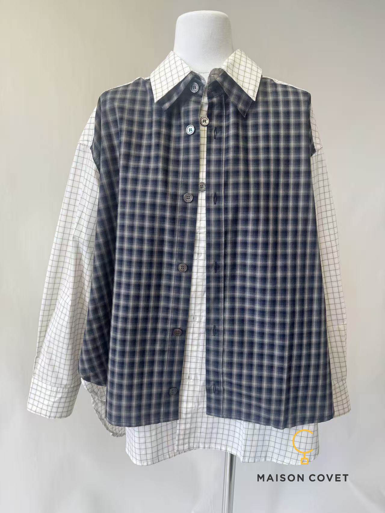 WIZZARD  DOUBLE LAYERED SHIRT复古双层衬衫