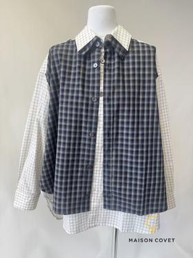 WIZZARD  DOUBLE LAYERED SHIRT复古双层衬衫