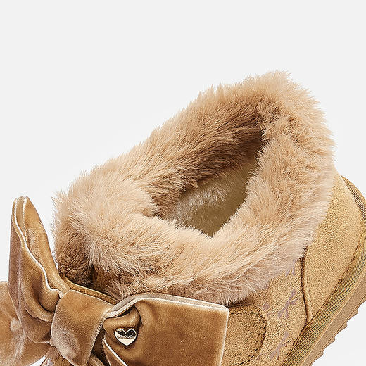 巴拉巴拉童鞋儿童雪地靴女童加厚加绒棉靴2025新冬靴子防滑蝴蝶结 商品图3