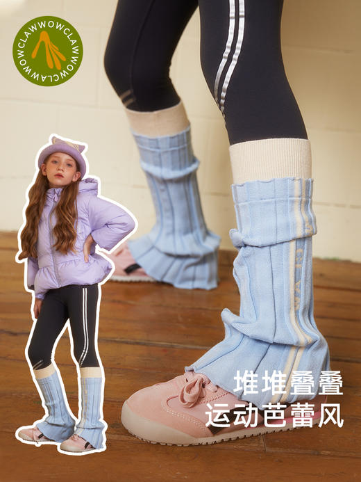 美国WOL 秋冬儿童春秋复古堆堆袜美式女童小腿套加厚保暖女孩袜堆堆袜 商品图9