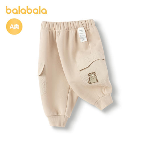巴拉巴拉宝宝裤子男童长裤秋冬儿童加绒裤婴儿卫裤运动裤外穿可爱 商品图4