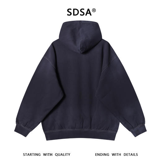 033054SDSA男士秋冬新款痞帅男装潮牌刺绣字母连帽卫衣休闲百搭套头卫衣 商品图5