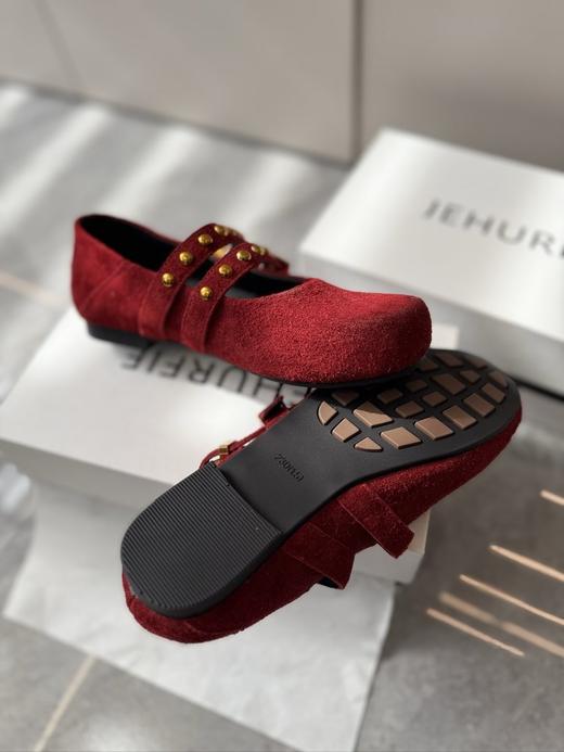 JEHURFIE/纪华菲长毛牛皮渐变一字带玛丽珍单舒AB25365 商品图1