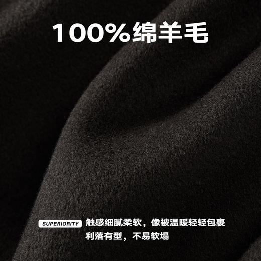 NPC潮牌短款毛呢外套宽松翻领男高级感休闲百搭秋季上新NP57WC41 商品图4