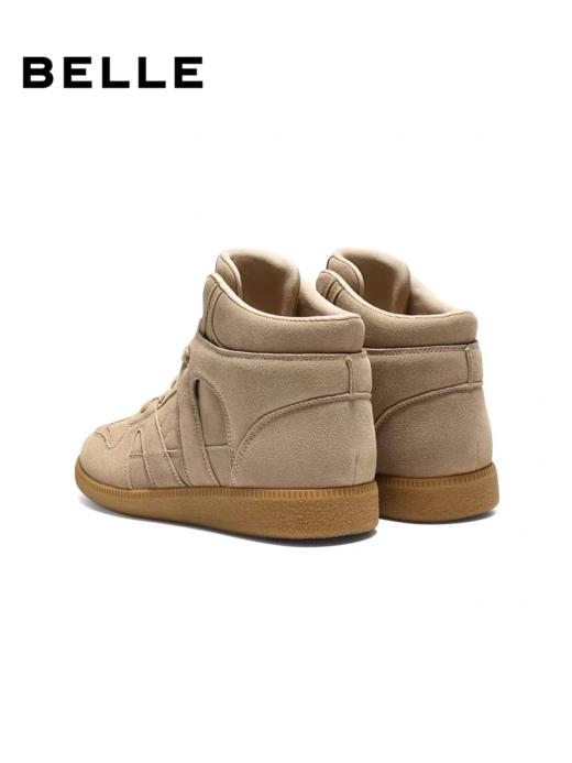 BF楼百丽复古保暖高帮鞋女25冬新商场同款舒适薄底休闲鞋E8H1DDD5 商品图3