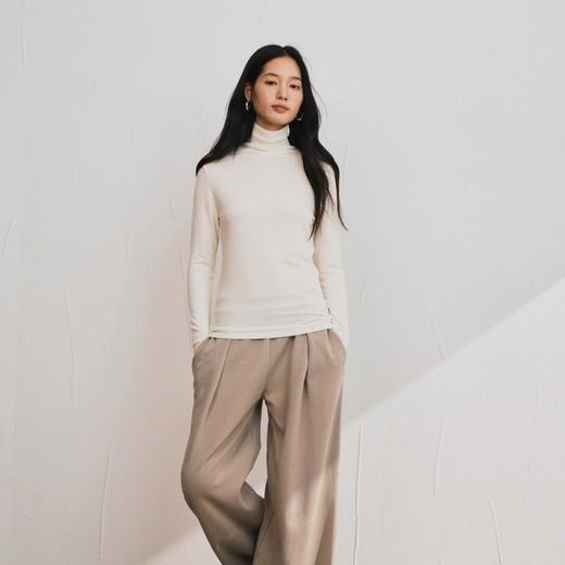 【秋冬轻绒暖】240g加厚款羊毛醋酸混纺打底衫 商品图0