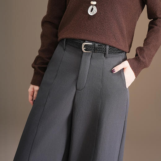 QYM 9521-Y西装裤宽松休闲阔腿裤时尚拖地裤 商品图3