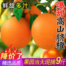 【冰糖甜爆汁！】橙子江西赣南品种脐橙10斤新鲜水果当季整箱正宗榨汁果冻橙冰糖甜。ha