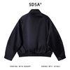 5036SDSA男士秋冬新款痞帅男装美式纯色立领拉链卫衣高街百搭宽松上衣 商品缩略图5