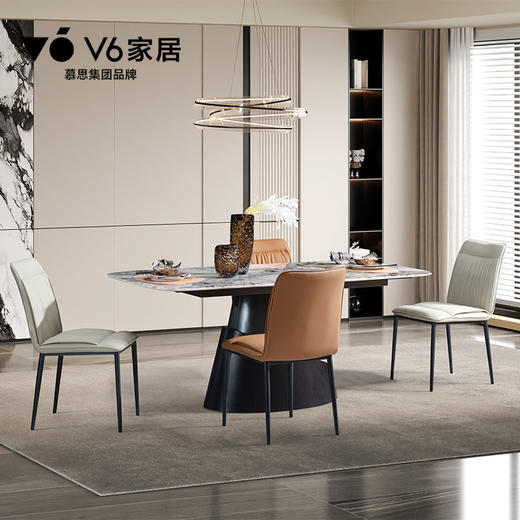 V6家居 TFZ1-101 餐桌梧桐 丨CFZ1-101 餐椅梧桐 商品图0