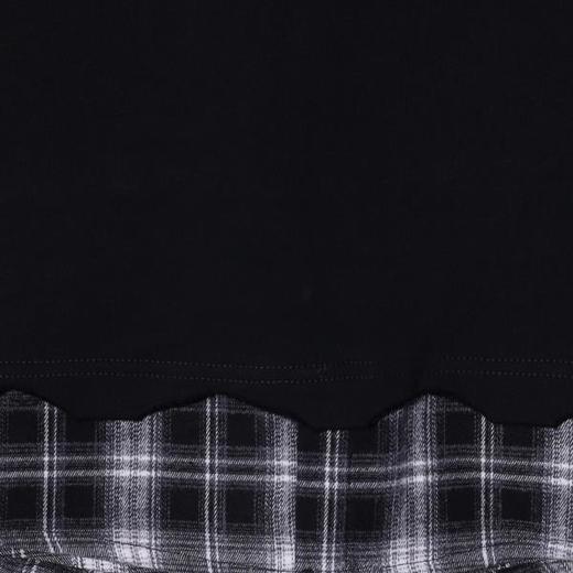 SDSA男士秋冬新款痞帅男装美式拼接设计圆领卫衣领口刺绣字母百搭 商品图3