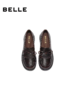 BF楼百丽复古乐福鞋女25秋季新款黑色小皮鞋真皮深口单鞋子E8L1DCA5 商品缩略图2