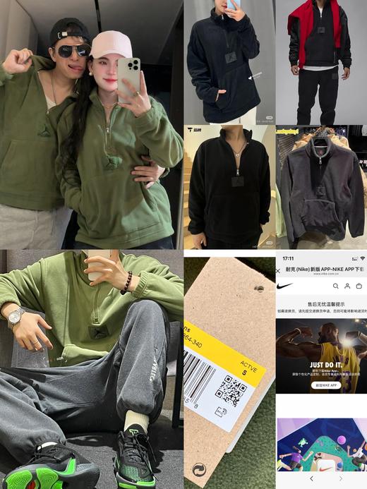 乔家半拉链摇粒绒卫衣（波哥M 蕾姐S） 商品图0