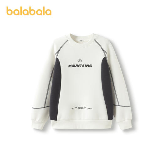 巴拉巴拉童装男童卫衣儿童秋冬装中大童套头上衣拼色时尚休闲洋气 商品图0