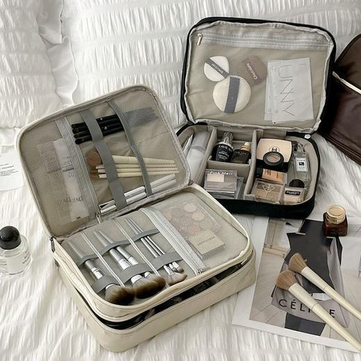 大容量化妆包 手提分区分层收纳包 旅行随身便携化妆袋 防水洗漱包女 商品图2