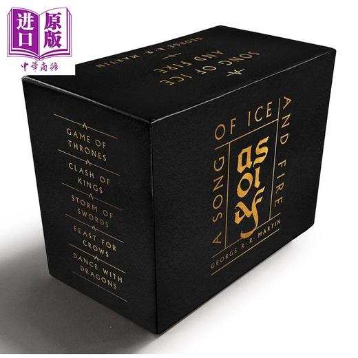 【中商原版】乔治RR马丁 冰与火之歌五册套装 权力的游戏 列王的纷争等 A Game of Thrones 5-Book Boxed Set 英文原版 商品图1