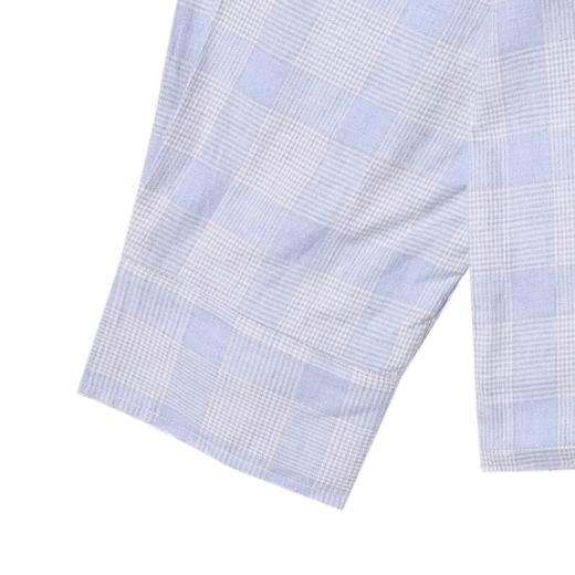 2175SDSA男士秋冬新款痞帅男装韩版简约撞色格纹格子翻领长袖衬衫百搭 商品图4