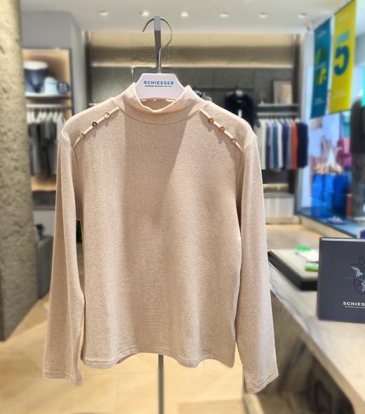 【莱赛尔绵羊毛腈纶打底外穿】SCHIESSER德国舒雅女士小高领长袖莱赛尔绵羊毛腈纶混纺面料打底衫保暖260g31/26180U 商品图8