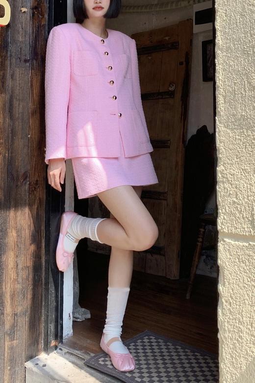 amadella 名媛小香风西装外套半裙套装 17120 商品图3