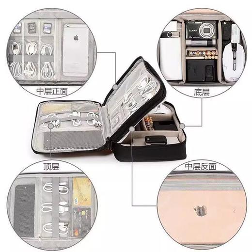 大容量化妆包 手提分区分层收纳包 旅行随身便携化妆袋 防水洗漱包女 商品图6