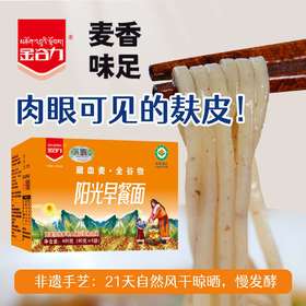 藏血麦阳光早餐面条纯素汤面凉拌 480克/盒【京东快递送货上门】