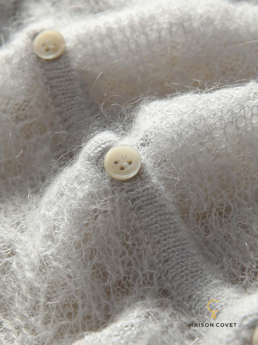 MAISON COVET 马海毛镂空针织开衫 商品图3