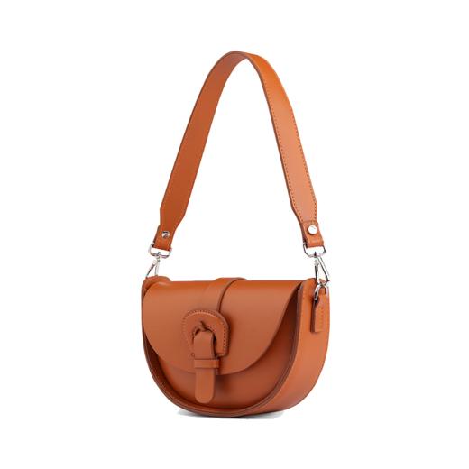 OVONZO偶梵 Marco素皮手工马鞍包百搭高级感单肩斜挎素皮小众包包 商品图3