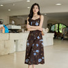 奢姿大码女装2025秋季胖妹妹时尚减龄印花吊带裙搭针织开衫套装9953970320AB 商品缩略图1
