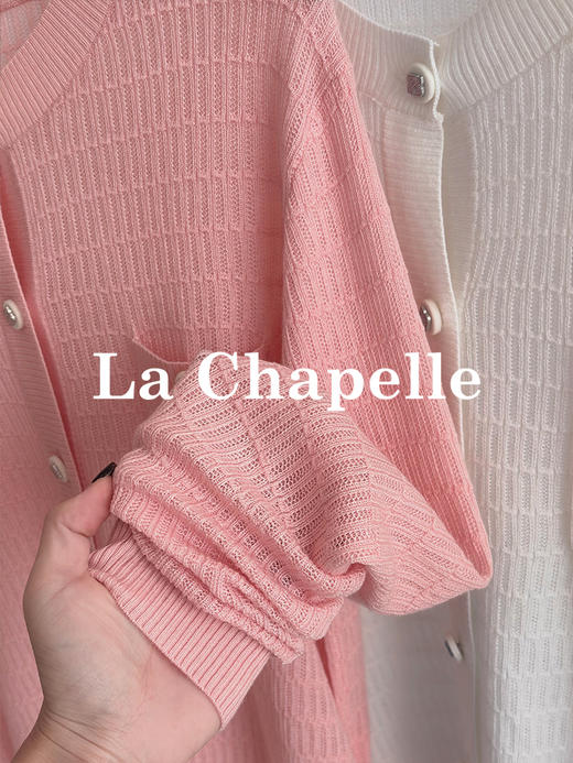 会员福利【绵羊毛/软糯亲肤】拉夏贝尔/La Chapelle纯色圆领双口袋排扣针织开衫女新款高级感软糯长袖毛衣 商品图12
