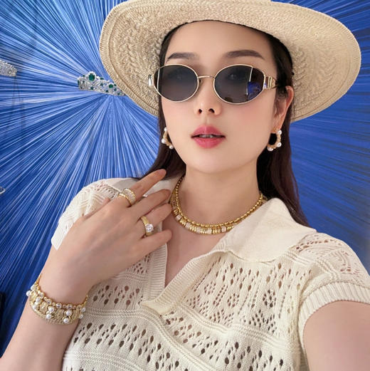 GAONAS 时尚设计贵气金色珠手链11502SGO 商品图6