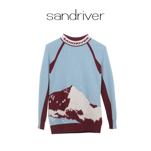 羊绒高领插肩女套衫  SJF97W283N 商品图12