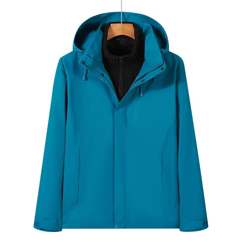 2025新款男女三合一全热封压胶户外摇粒绒可拆卸保暖加厚冲锋衣，⚡️军工级压胶·5000+暴雨级防护·双倍锁温摇粒绒BSZD1177