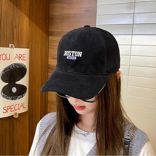 【YW】无忧购29元2件棒球帽大头围加大加深磨毛帽时尚情侣字母鸭舌帽BQ02（截单后3-5天发货) 商品图7