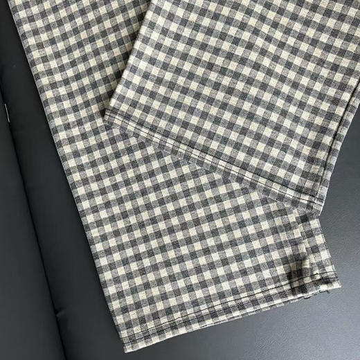 【169元2件】女士秋冬时尚长筒裤格子直筒长裤女士裤子休闲裤【FD25326】 商品图3