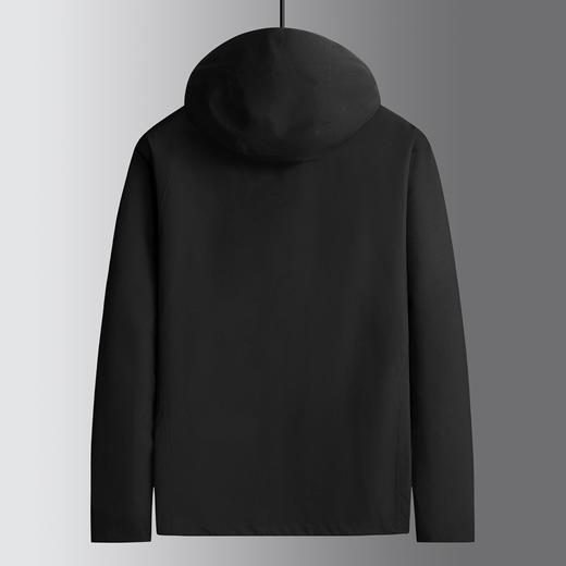 【DK】大依优型大码男装休闲夹克可脱卸帽秋季连帽外套潮流时尚休闲立领长袖外套加肥加大码 商品图3