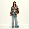 Ariseism 美式复古设计感宽松大格子衬衫女秋季新款长袖上衣 商品缩略图4