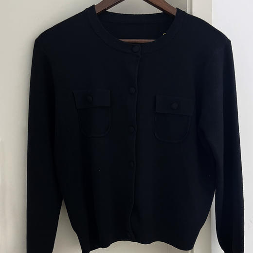 女士圆领针织开衫外搭长袖舒适柔软内搭外套【FM25852】 商品图3