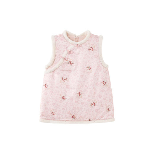 【商场同款】英氏儿童背心裙女童女宝新年喜庆小裙子秋冬保暖新款 商品图4