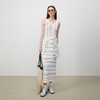 lost in echo2025春夏新款时尚撞色条纹针织工字吊带背心长半身裙 商品缩略图3