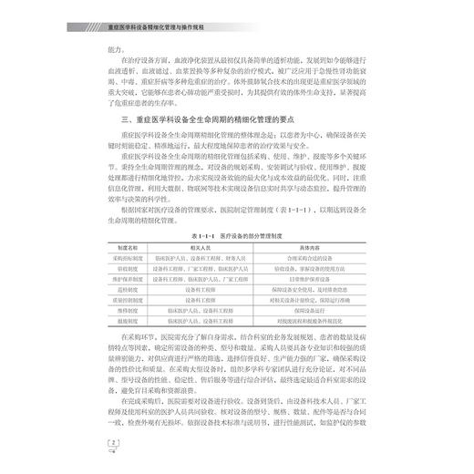 重症医学科设备精细化管理与操作规程/李斌方 范友芬 陈瑜 张烽柱 主编/浙江大学出版社 商品图2