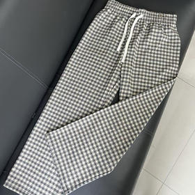 【169元2件】女士秋冬时尚长筒裤格子直筒长裤女士裤子休闲裤【FD25326】