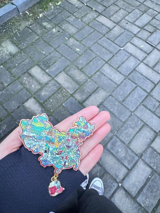 中国23省地图金属冰箱贴城市磁铁磁性贴强力磁吸创意装饰旅游地标 商品图2