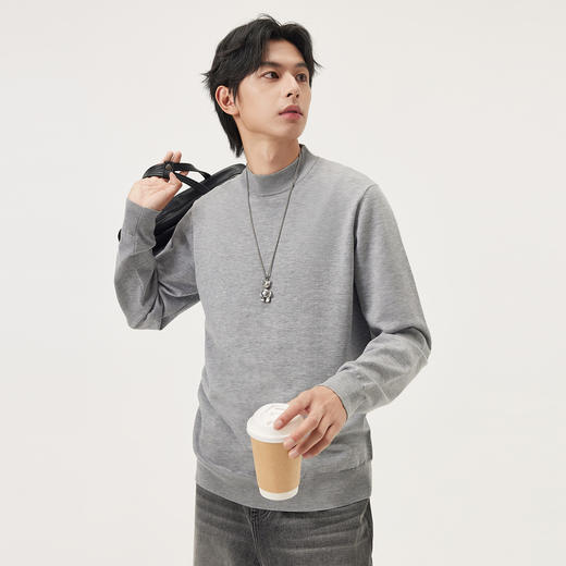 gxg.jeans男装 多色基础打底半高领毛衣线衫男士上衣25年冬热卖 商品图1